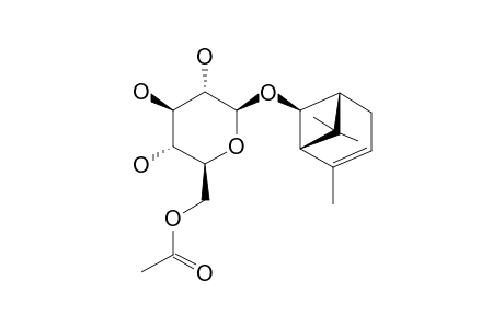 (-)-CIS-CHRYSANTHENOL-BETA-D-GLUCOPYRANOSIDE-6'-ACETATE