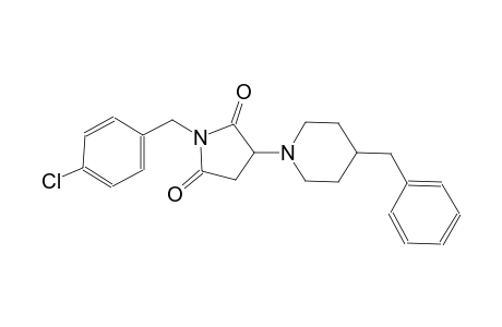 3-(4-benzyl-1-piperidinyl)-1-(4-chlorobenzyl)-2,5-pyrrolidinedione