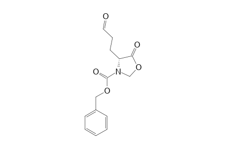 (S)-4-(2'-FORMYLETHYL)-5-OXO-OXAZOLIDIN-3-CARBONSAEURE-BENZYLESTER