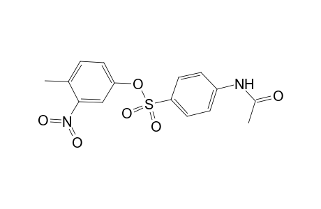 4-Methyl-3-nitrophenyl 4-(acetylamino)benzenesulfonate