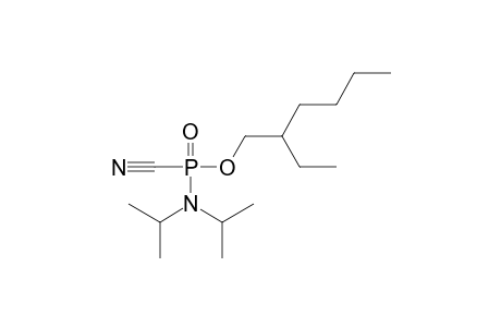 O-2-ethylhexyl N,N-diisopropyl phosphoramido cyanidate