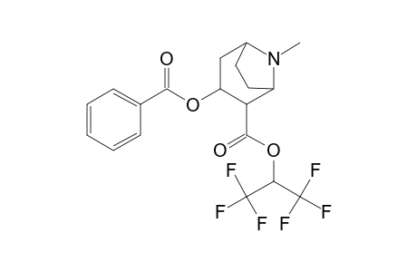 3-(benzoyloxy)-8-methyl-8-azabicyclo[3.2.1]ocatane-2-carboxylic acid 1,1-di(trifluoromethyl)methyl ester