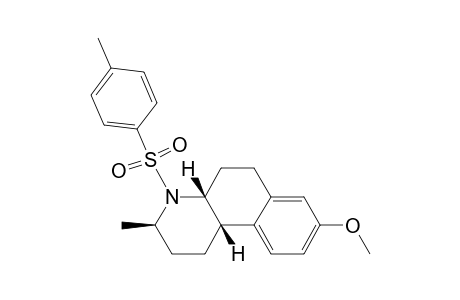 Benzo[f]quinoline, 1,2,3,4,4a,5,6,10b-octahydro-8-methoxy-3-methyl-4-[(4-methylphenyl)su lfonyl]-, (3.alpha.,4a.beta.,10b.beta.)-