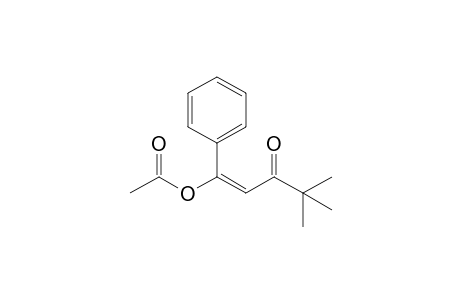 4,4-Dimethyl-3-oxo-1-phenylpent-1-en-1-yl acetate