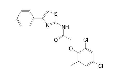 2-(2,4-dichloro-6-methylphenoxy)-N-(4-phenyl-1,3-thiazol-2-yl)acetamide