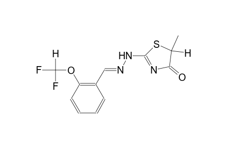 2-(difluoromethoxy)benzaldehyde (5-methyl-4-oxo-4,5-dihydro-1,3-thiazol-2-yl)hydrazone