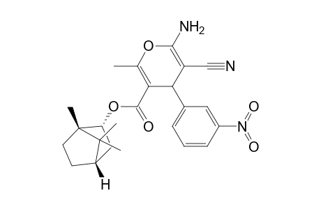 2-Amino-3-cyano-5[(-)-(1'S,2'R,4'S)bornyloxycarbonyl]-6-methyl-4-(m-nitrophenyl)-4H-pyran