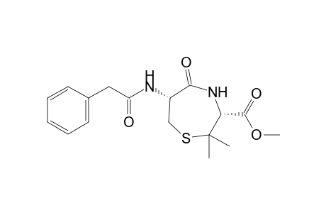 (3R,6R)-2,2-dimethyl-5-oxo-6-[(1-oxo-2-phenylethyl)amino]-1,4-thiazepane-3-carboxylic acid methyl ester