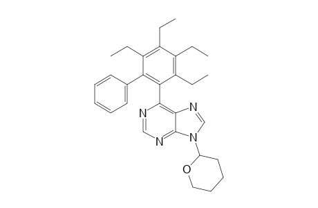 9-(Tetrahydropyran-2''-yl)-6-[6'-phenyl-2',3',4',5'-tetraethylphenyl]-9H-purine