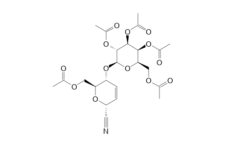 6-O-ACETYL-4-(2,3,4,6-TETRA-O-ACETYL-BETA-D-GALACTOPYRANOSYL)-1,2,3-TRIDEOXY-ALPHA-D-2-ENOPYRANOSYL-CYANIDE