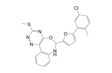 6-[5-(5-chloro-2-methylphenyl)-2-furyl]-3-(methylsulfanyl)-6,7-dihydro[1,2,4]triazino[5,6-d][3,1]benzoxazepine