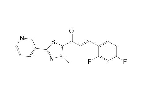 3-(2,4-Difluorophenyl)-1-(4-methyl-2-pyridin-3-yl-thiazol-5-yl)-propenone