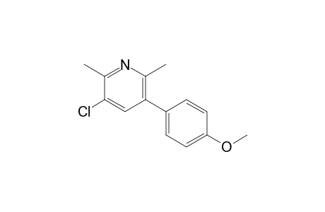 3-Chloro-2,6-dimethyl-5-(4-methoxyphenyl)pyridine