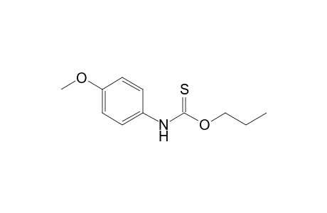 N-(4-methoxyphenyl)carbamothioic acid O-propyl ester