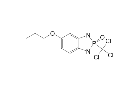 2-(TRICHLOROMETHYL)-2,3-DIHYDRO-5-PROPOXY-1H-1,3,2-BENZODIAZAPHOSPHOLE-2-OXIDE
