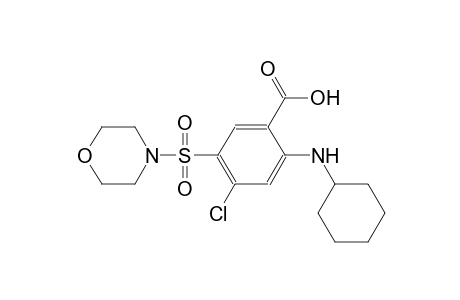 4-chloro-2-(cyclohexylamino)-5-(4-morpholinylsulfonyl)benzoic acid