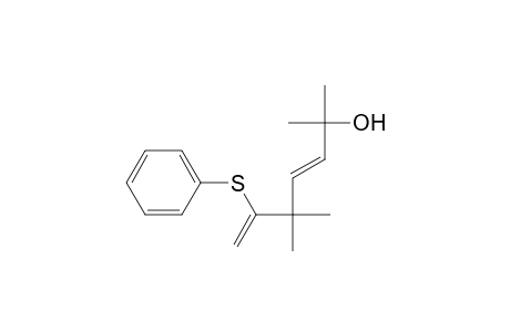 2,5,5-Trimethyl-6-(phenylthio)-3,6-heptadien-2-ol