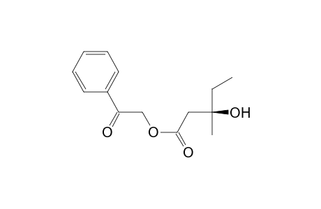 Phenacyl Ester of (R)-3-Hydroxy-3-methylpentanoic Acid