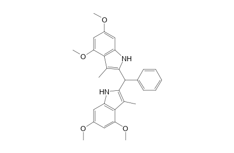1H-Indole, 2,2'-(phenylmethylene)bis[4,6-dimethoxy-3-methyl-