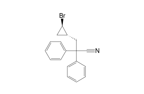 Benzeneacetonitrile, .alpha.-[(2-bromocyclopropyl)methyl]-.alpha.-phenyl-, trans-