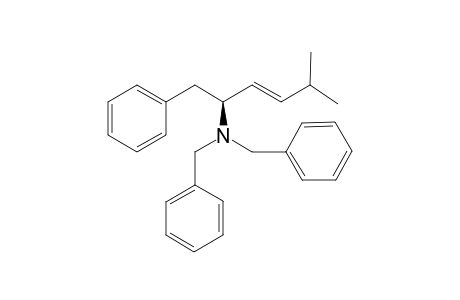 (2S,E)-N,N-Dibenzyl-5-methyl-1-phenylhex-3-en-2-amine