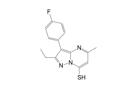 pyrazolo[1,5-a]pyrimidine-7-thiol, 2-ethyl-3-(4-fluorophenyl)-5-methyl-