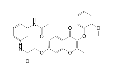 acetamide, N-[3-(acetylamino)phenyl]-2-[[3-(2-methoxyphenoxy)-2-methyl-4-oxo-4H-1-benzopyran-7-yl]oxy]-