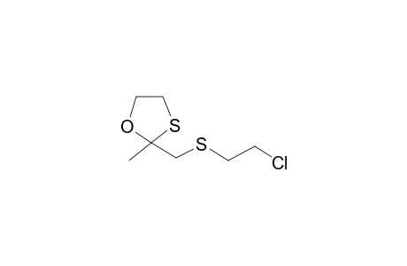 2-([(2-Chloroethyl)sulfanyl]methyl)-2-methyl-1,3-oxathiolane