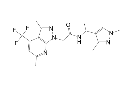 1H-pyrazolo[3,4-b]pyridine-1-acetamide, N-[1-(1,3-dimethyl-1H-pyrazol-4-yl)ethyl]-3,6-dimethyl-4-(trifluoromethyl)-