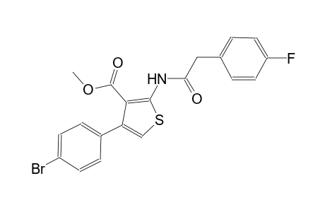 methyl 4-(4-bromophenyl)-2-{[(4-fluorophenyl)acetyl]amino}-3-thiophenecarboxylate