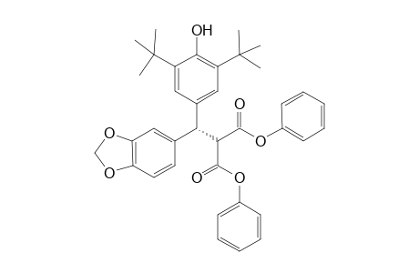 diphenyl (S)-2-(benzo[d][1,3]dioxol-5-yl(3,5-di-tert-butyl-4-hydroxyphenyl)methyl)malonate