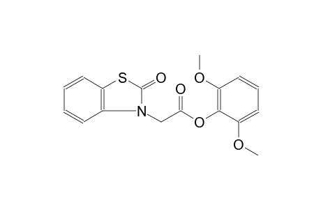 2,6-dimethoxyphenyl (2-oxo-1,3-benzothiazol-3(2H)-yl)acetate