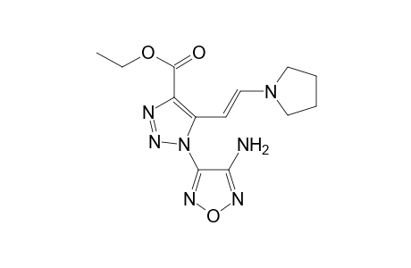 1H-[1,2,3]Triazole-4-carboxylic acid, 1-(4-aminofurazan-3-yl)-5-(2-pyrrolidin-1-ylvinyl)-, ethyl ester
