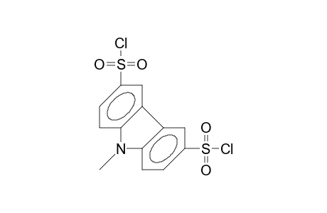 N-Methyl-carbazole-3,6-disulfonyl chloride