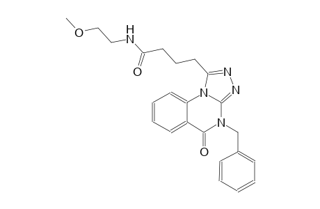 [1,2,4]triazolo[4,3-a]quinazoline-1-butanamide, 4,5-dihydro-N-(2-methoxyethyl)-5-oxo-4-(phenylmethyl)-