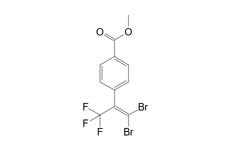 4-(1,1-dibromo-3,3,3-trifluoroprop-1-en-2-yl)benzoic acid methyl ester