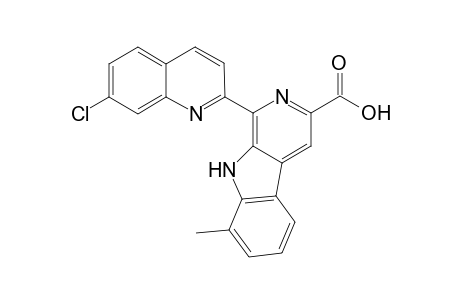 4-Methyl-6-(7-chloroquinolin-2-yl)pyridino[4,5-b]indole-8-carboxylic acid