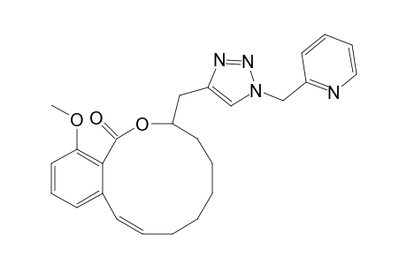 14-Methoxy-3-{[1'-(2"-pyridinylmethyl)-1H-1',2',3'-triazol-4'-yl]methyl}-(hexahydro-1H)-2-benzoxacyclododecin-1-one