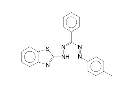 1-(PARA-TOLYL)-3-PHENYL-5-(2-BENZOTHIAZOLYL)-(1,2-E),(3,4-Z)-FORMAZANE
