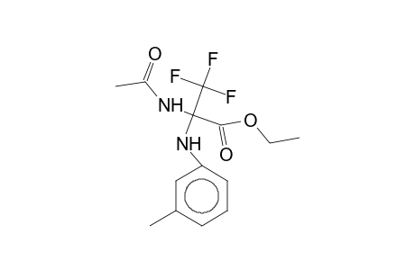 Ethyl 2-(acetylamino)-3,3,3-trifluoro-2-(3-toluidino)propanoate