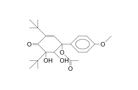 4-Acetoxy-4-P-anisyl-2,6-di-tert-butyl-5,6-dihydroxy-2-cyclohexenone