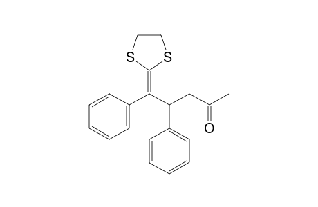 5-(1,3-Dithiolan-2-ylidene)-4,5-diphenylpentan-2-one