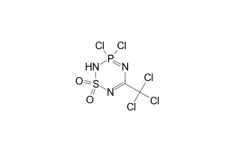 2H-1,2,4,6,3-Thiatriazaphosphorine, 3,3-dichloro-3,3-dihydro-5-(trichloromethyl)-, 1,1-dioxide