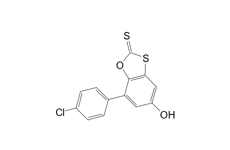 Benz[d]oxatiolane-2-thione, 7-(4-chlorophenyl)-5-hydroxy-