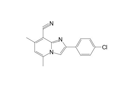 2-(4-Chlorophenyl)-5,7-dimethylimidazo[1,2-a]pyridine-8-carbonitrile