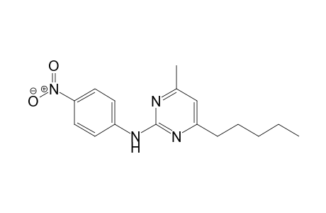 4-Methyl-2-(4-nitroanilino)-6-pentylpyrimidine