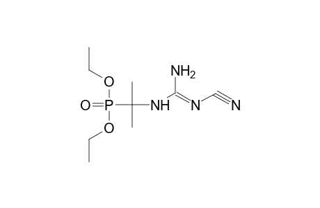 Phosphonic acid, [1-[[amino(cyanoimino)methyl]amino]-1-methylethyl]-, diethyl ester