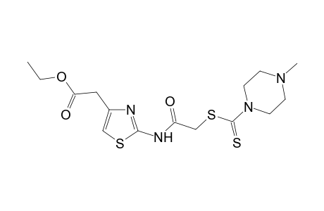 Ethyl 2-[2'-(4"-methyl-1''-tetrahydropyrazinyl)thiocarbamoyl]thio]acylamino]-thiazol-4-acetate