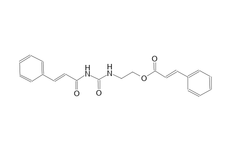 2-propenoic acid, 3-phenyl-, 2-[[[[(2E)-1-oxo-3-phenyl-2-propenyl]amino]carbonyl]amino]ethyl ester, (2E)-
