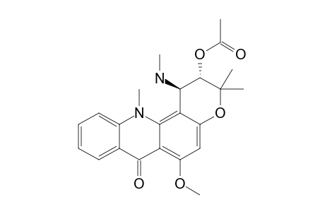 (+/-)-TRANS-2-ACETOXY-1-METHYLAMINO-1,2-DIHYDROACRONYCINE